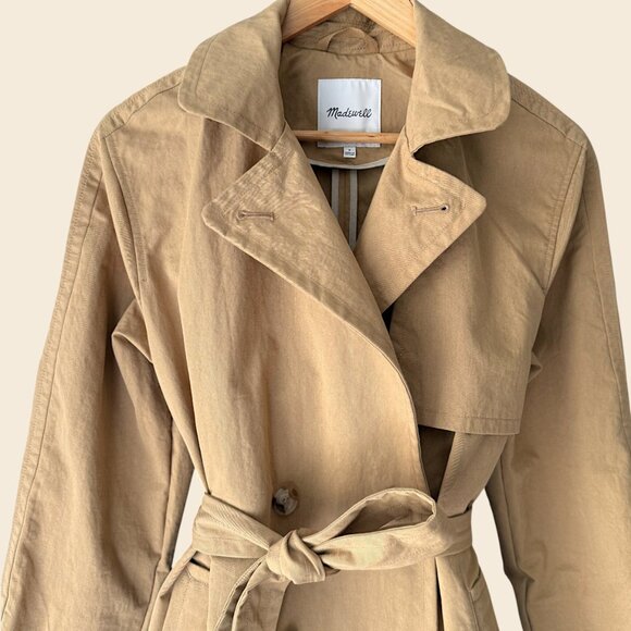 Madewell, The Signature Trench Coat, Small, NWOT - Picture 4 of 5